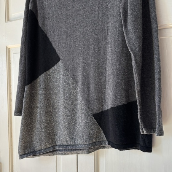 Chico's Size 3 Colorblock Metallic Sweater Knit Pullover Blocked Chicos Size XL - Picture 9 of 10